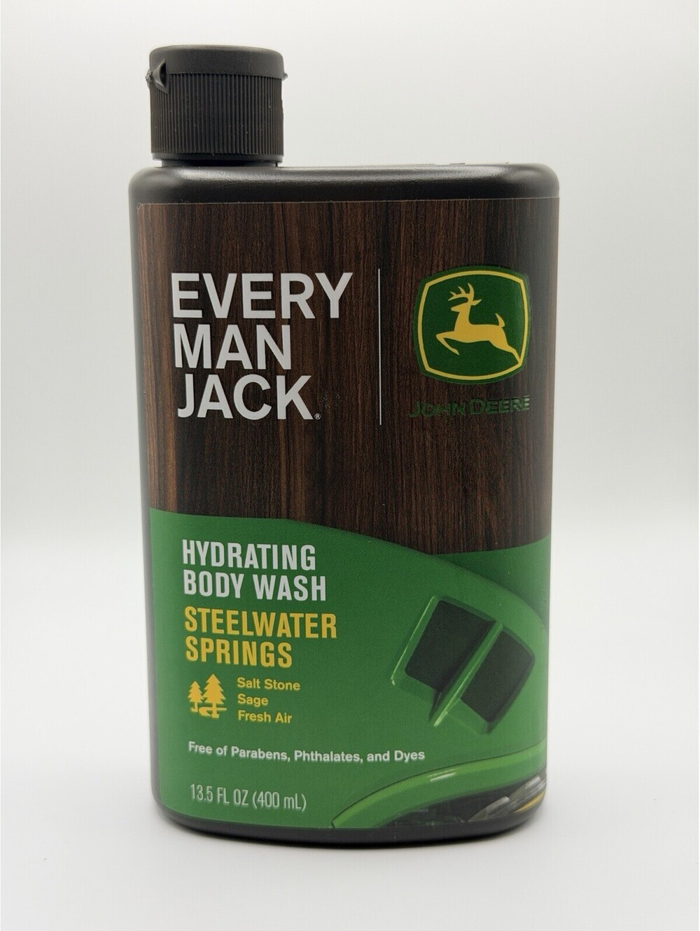 Every Man Jack John Deere Body Wash Steel Water Springs 13.5 oz New